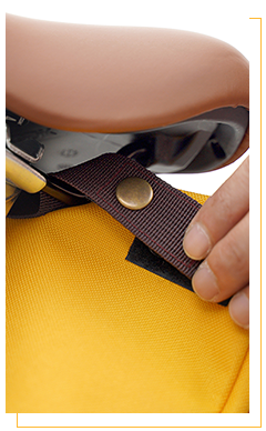 安耐美文青單車座墊包 安裝方式