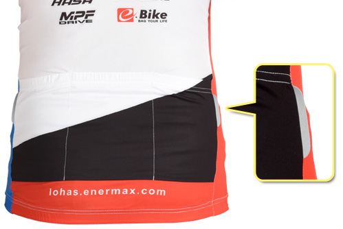 ENERMAX自行車短袖車衣3M反光條設計