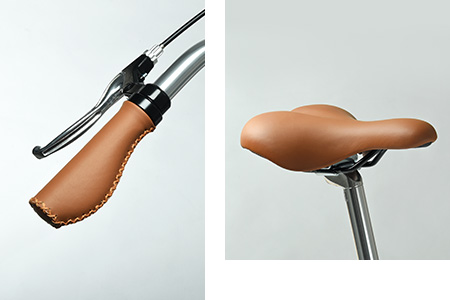 ENERMAX EnGociti安格 鋼管電動輔助自行車 皮革質感坐墊、車手把