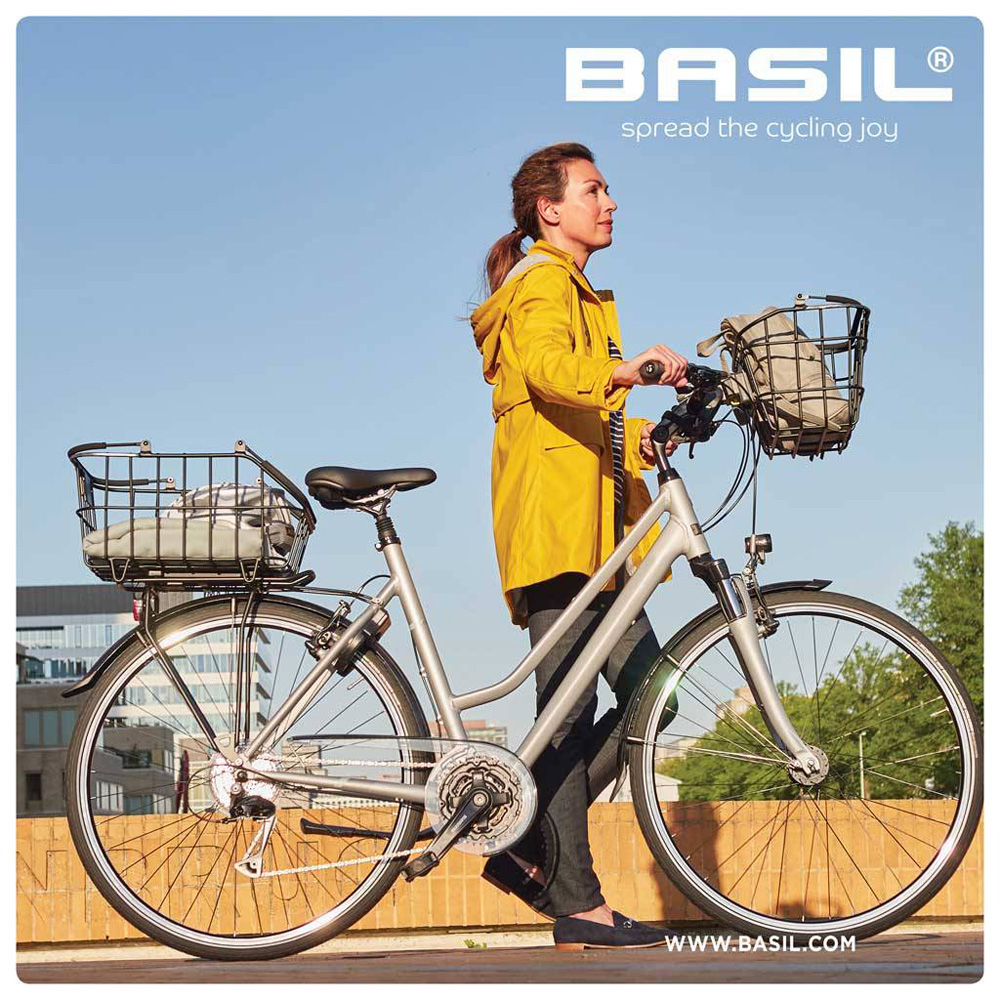 【Basil】BREMEN 自行車鋁前籃(帶燈條)