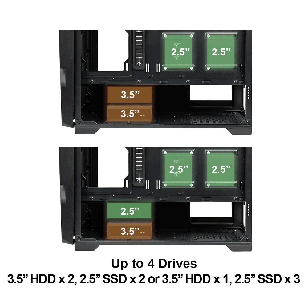 Up to 4 Drives