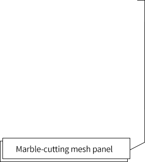 marbleshell-ms21/31 Marble-cutting mesh panel